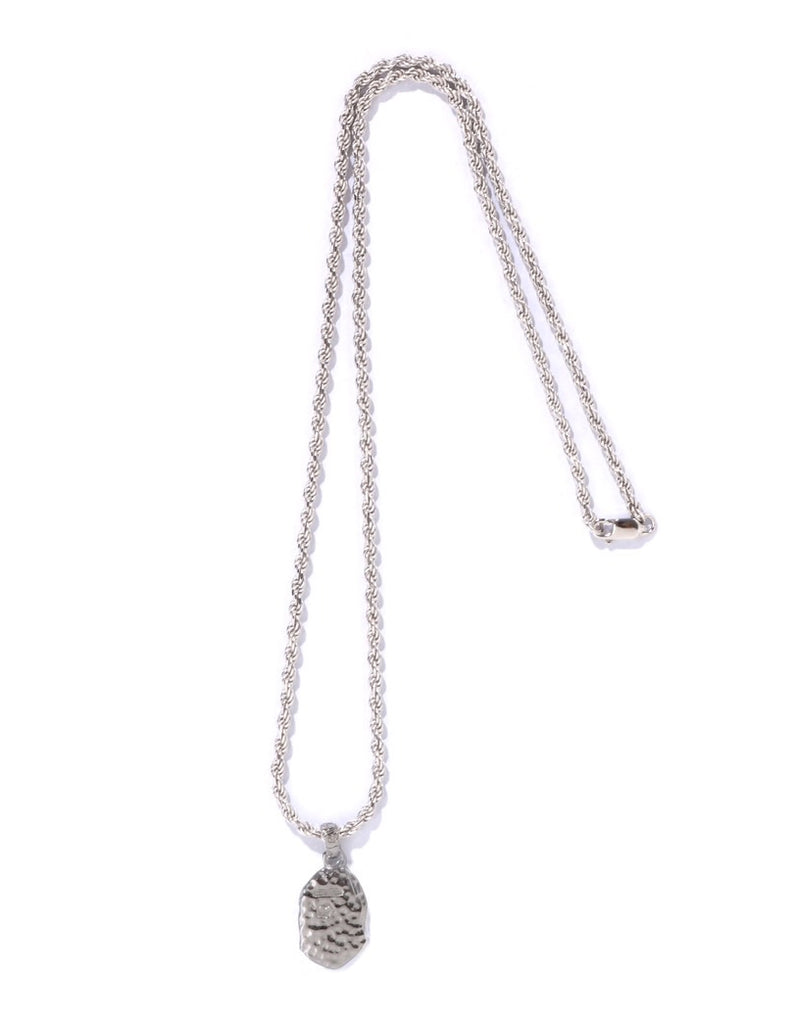 A BATHING APE APE HEAD SILVER NECKLACE – happyjagabee store