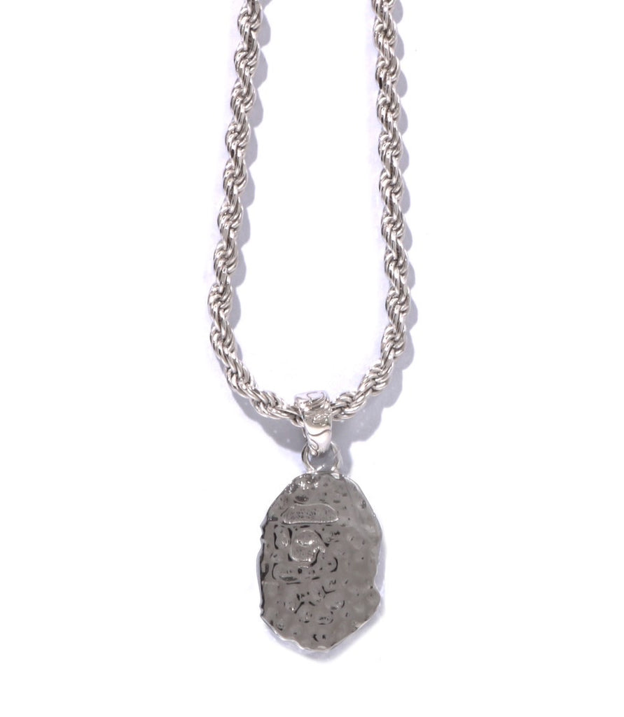 A BATHING APE APE HEAD SILVER NECKLACE – happyjagabee store