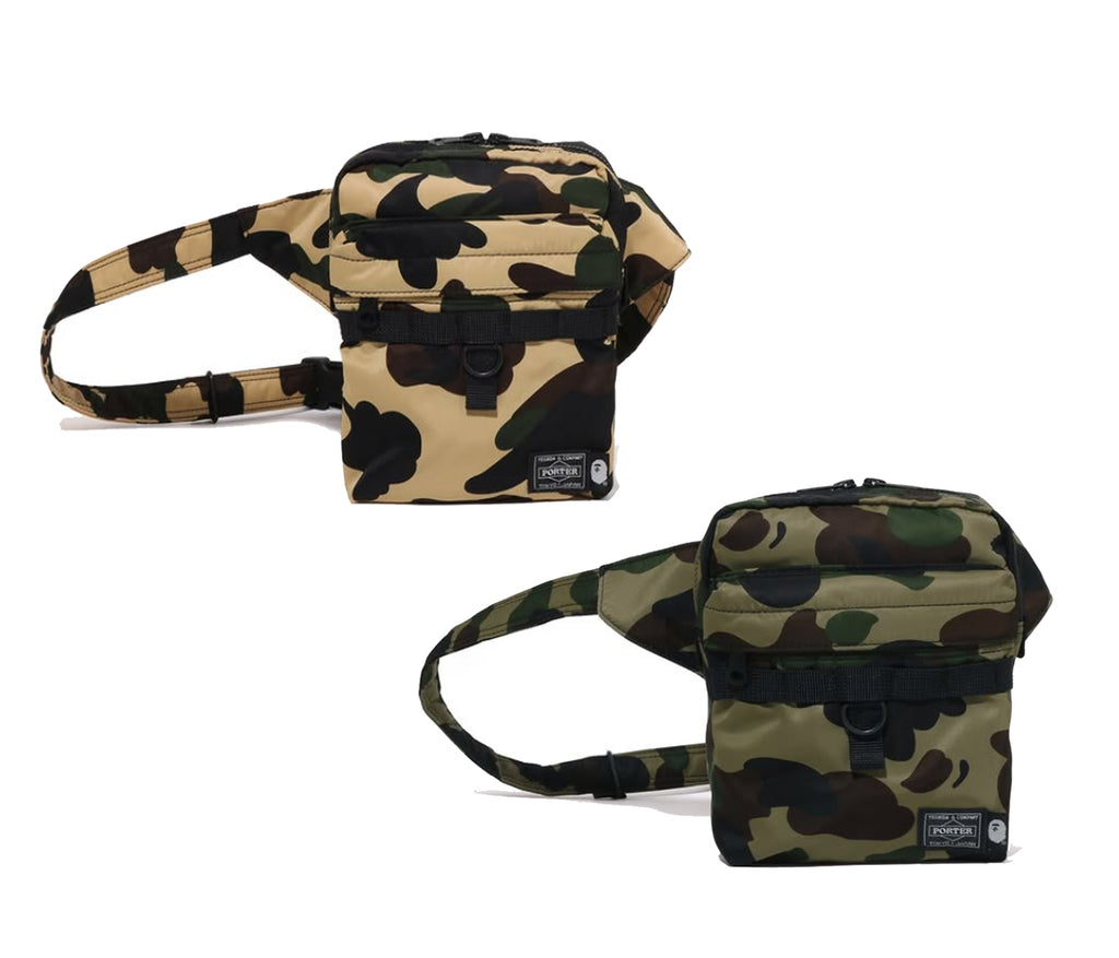 A BATHING APE PORTER 1ST CAMO BODY BAG – happyjagabee store