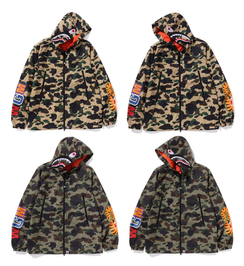 A BATHING APE 1ST CAMO SHARK HOODIE JACKET – happyjagabee store