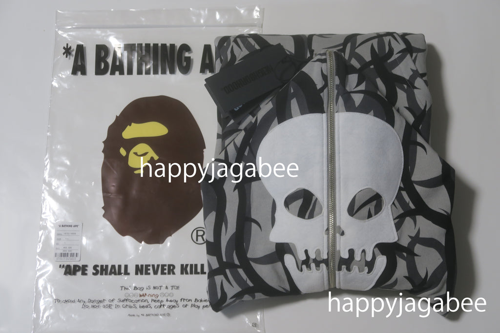 A BATHING APE BAPE x NBHD TRIAL CAMO TWO FACE HALF ZIP PULLOVER