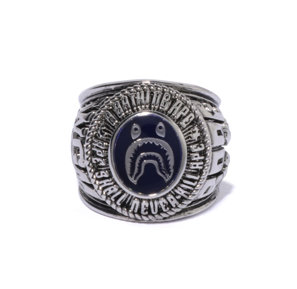 A BATHING APE SHARK COLLEGE RING – happyjagabee store