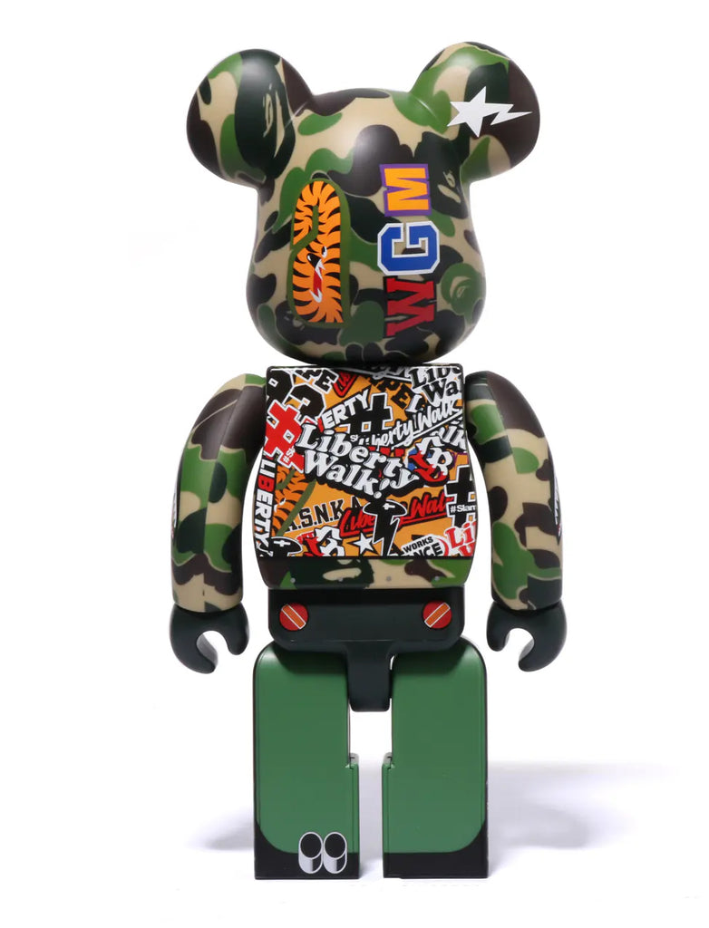 A BATHING APE BAPE x MEDICOM TOY LBWK x BAPE BE@RBRICK 100