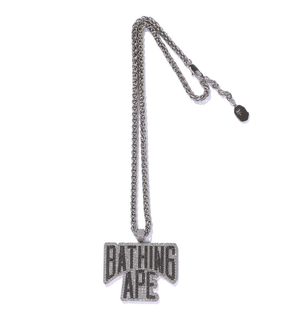 A BATHING APE BAPE JACOB ネックレス　シルバー×ブラック BAPE BLACK NECKLACE #1 | bape.com