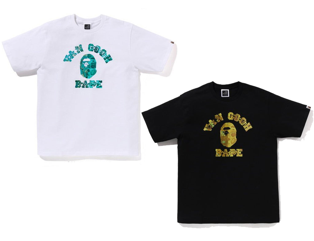 LBAPE X VGM COLLEGE TEETシャツ白 ゴッホカレッジ