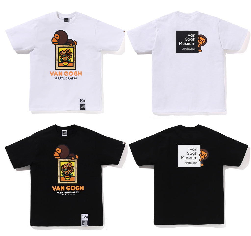 A BATHING APE BAPE x VAN GOGH MUSEUM BABY MILO TEE