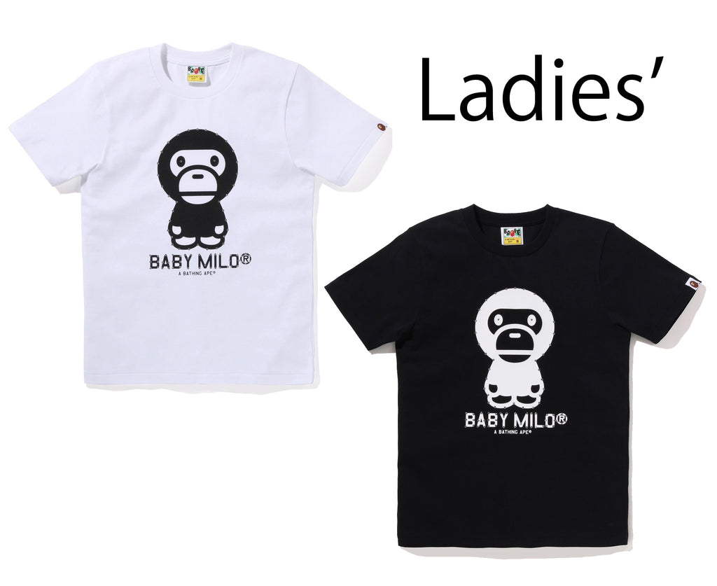 A BATHING APE Ladies' CRYSTAL STONE BABY MILO TEE
