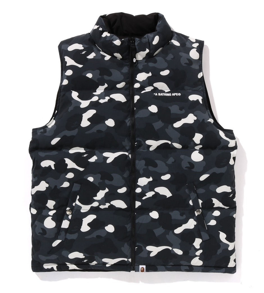 A BATHING APE AAPE NOW DOWN VEST百足着用 A BATHING APE® Color Camo Down Vest | Bape official website