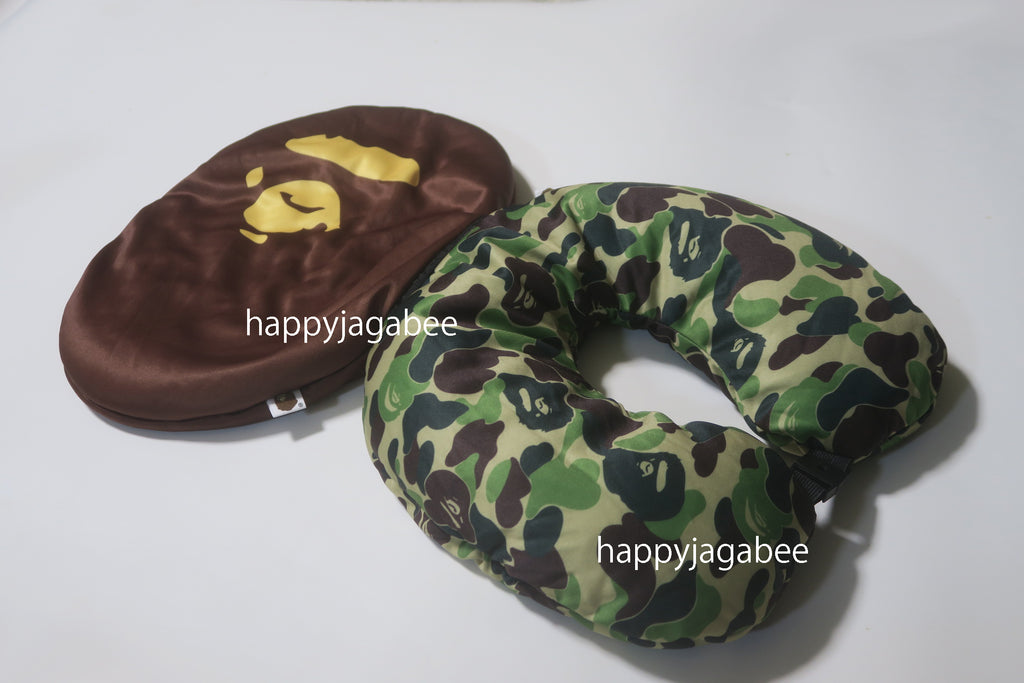 A BATHING APE ABC CAMO 2WAY APE HEAD NECK PILLOW – happyjagabee store