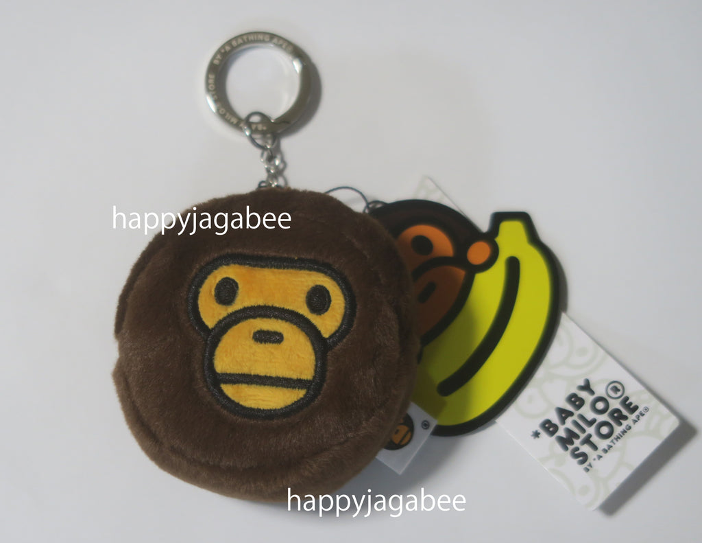 新作 BABY MILO PLUSH DOLL KEYCHAIN White 白 BAPE Baby Milo Plush Doll Keychain Ivory - FW24 - US