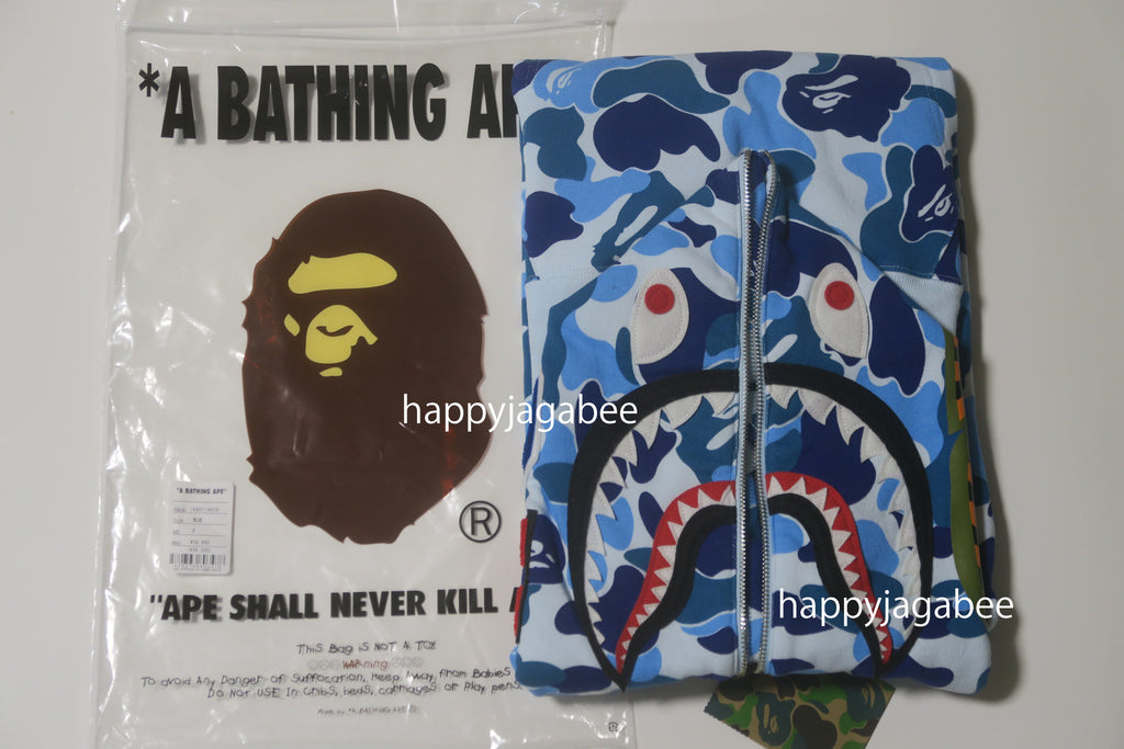 A BATHING APE ABC CAMO SHARK HALF ZIP HOODIE – happyjagabee store