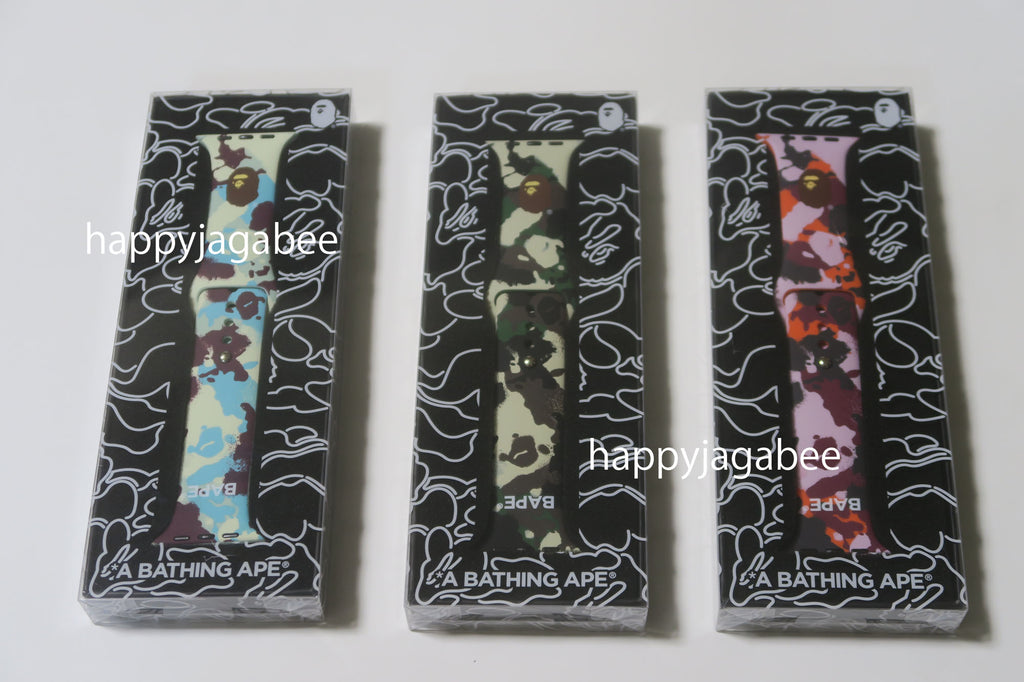 新品 25ss BAPE MAP CAMO APPLE WATCH BAND L A BATHING APE MAP CAMO WATCH BAND FOR APPLE WATCH