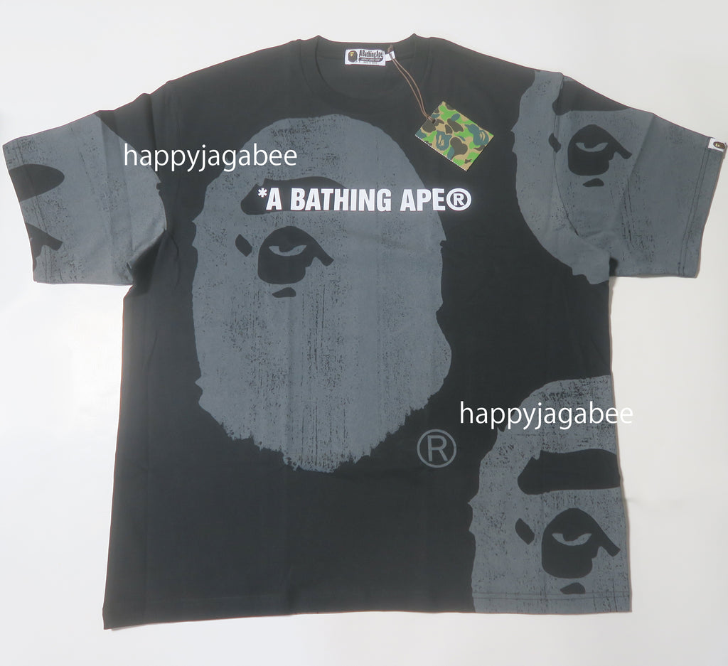 A BATHING APE WATER PRINT APE HEAD RELAXED FIT TEE Happyjagabee Store a-bathing-ape-water-print-ape-head-relaxed-fit-tee-happyjagabee-store