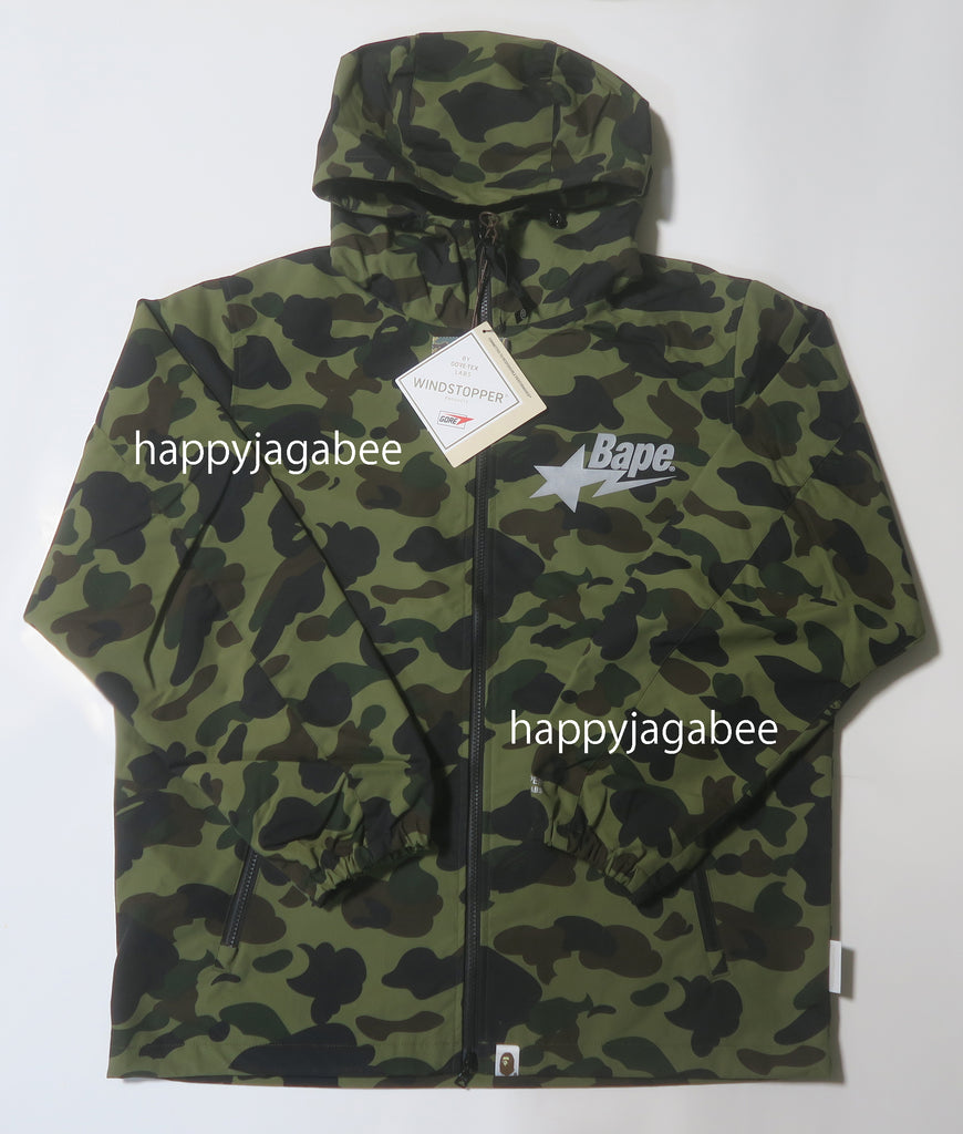 A BATHING APE WIND STOPPER PRODUCTS BY GORE-TEX LABS 1ST CAMO