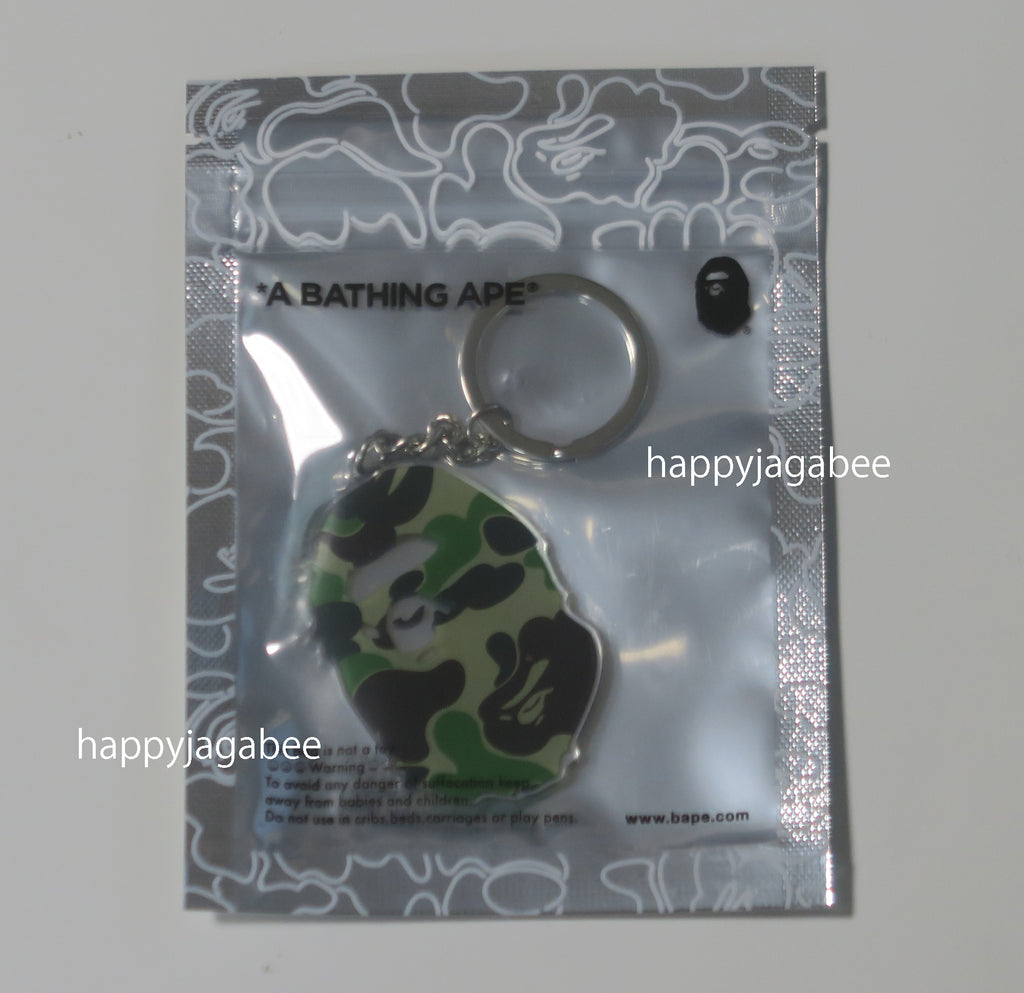 A BATHING APE ABC CAMO APE HEAD ACRYLIC KEYCHAIN – happyjagabee store