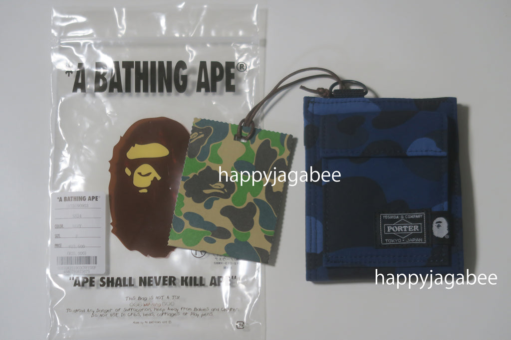 PORTER × A BATHING APE ２つ折り財布 CAMO PORTER × A・BATHING APE 二つ折り財布 BAPE BAPE®︎×PORTER 1ST
