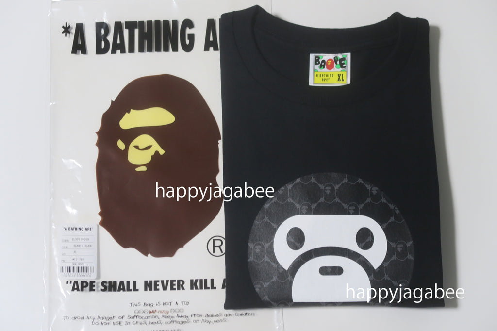 大人気★A BATHING APE COLLEGE MONOGRAM BABY MILO TEE★半袖 A BATHING APE® College Monogram Baby Milo Tee | Bape