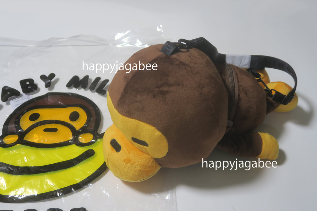A BATHING APE BABY MILO STORE BABY MILO PLUSH DOLL CROSS BAG