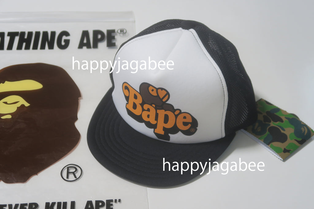 A BATHING APE BAPE KIDS MILO ON BAPE MESH CAP – happyjagabee store