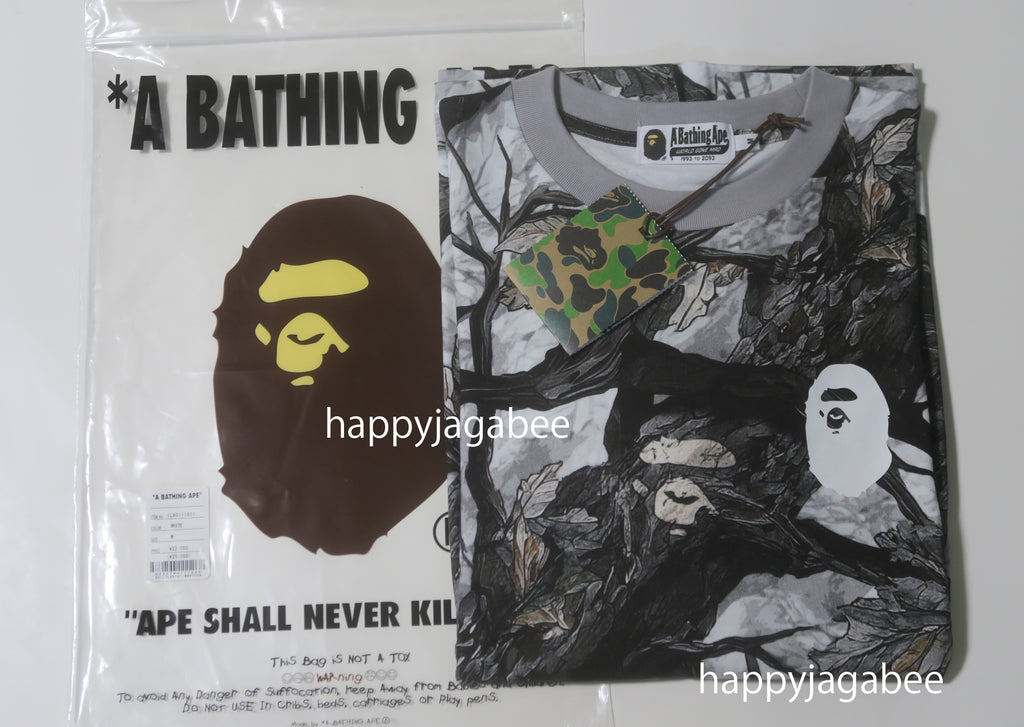 A BATHING APE TREE EDGE CAMO RELAXED FIT L/S TEE – happyjagabee store