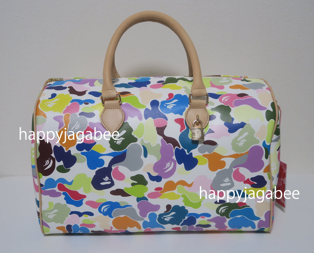 【A・BATHING APE】ABC CAMO BOSTON BAG A BATHING APE ABC Camo Boston Bag Yellow
