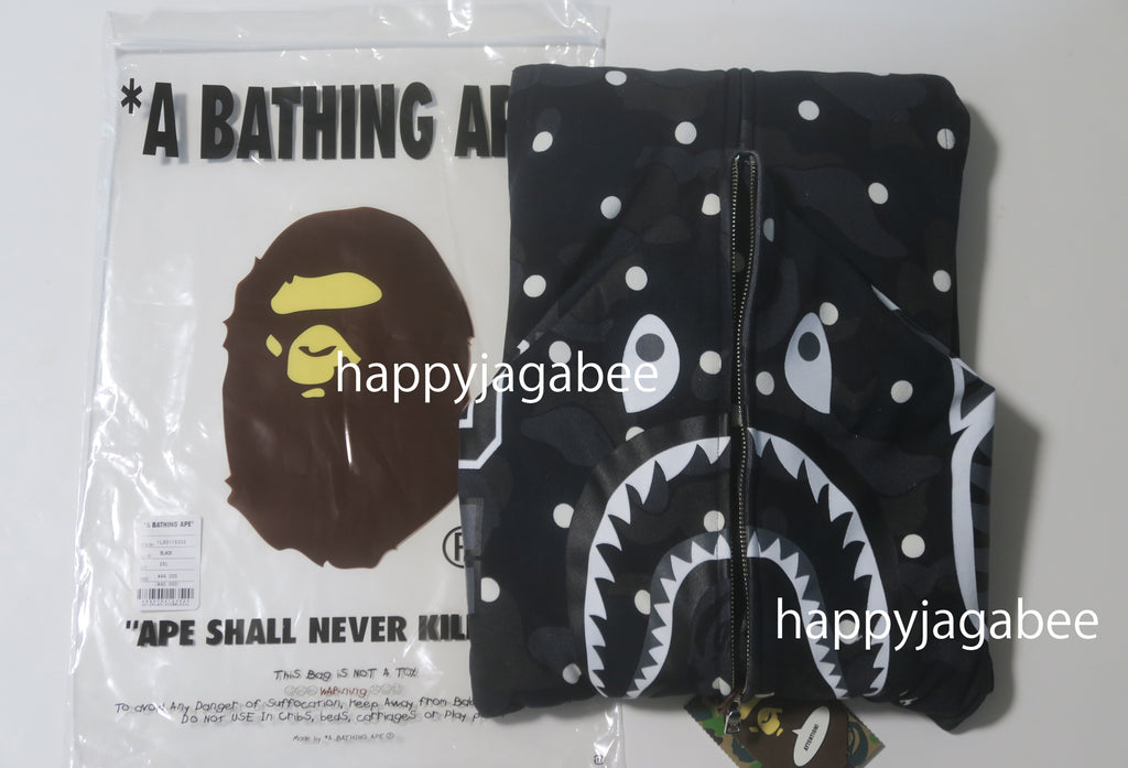 A BATHING APE ABC DOT SHARK FULL ZIP HOODIE – happyjagabee store