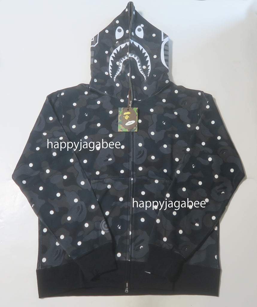 A BATHING APE ABC DOT SHARK FULL ZIP HOODIE – happyjagabee store