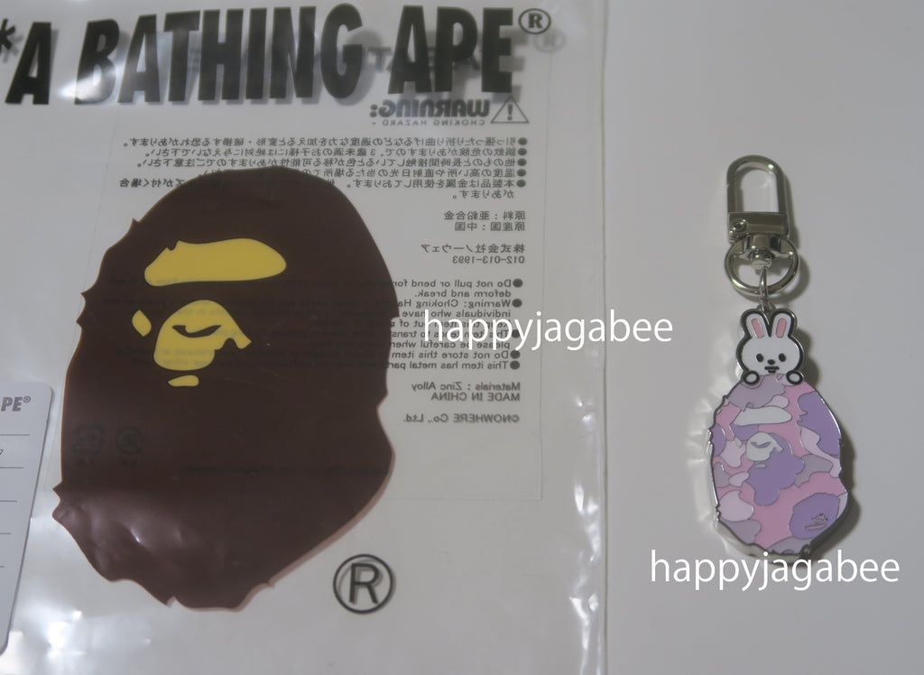 送料込みbape FCRB key ring ABC CAMO APE HEAD ACRYLIC KEYCHAIN | bape.com