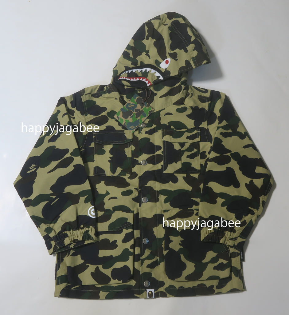 A BATHING APE BAPE KIDS 1ST CAMO SHARK MOUNTAIN JACKET