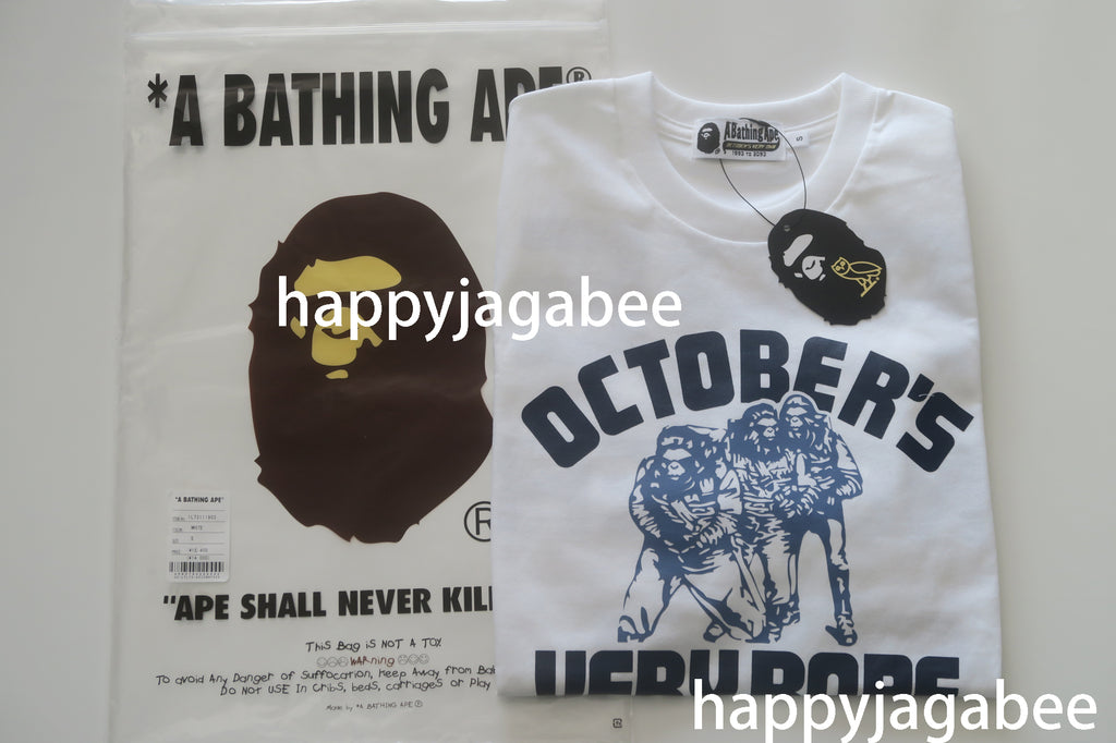 A BATHING APE BAPE x OVO COLLEGE LONG SLEEVE TEE – happyjagabee store
