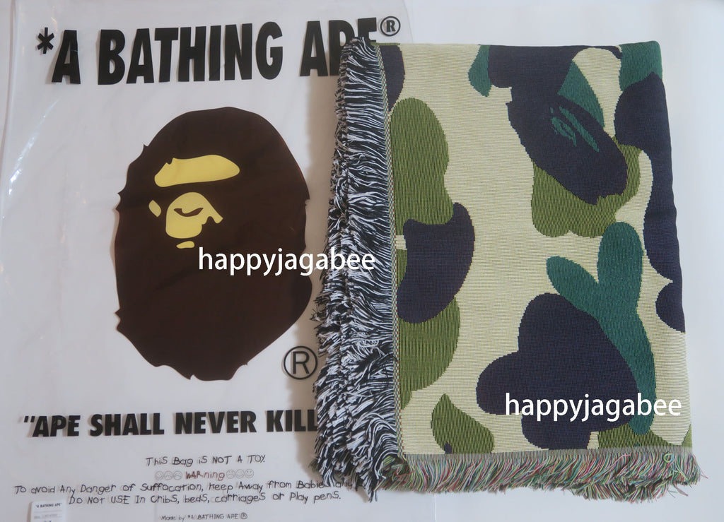 A BATHING APE 1ST CAMO JACQUARD BLANKET – happyjagabee store