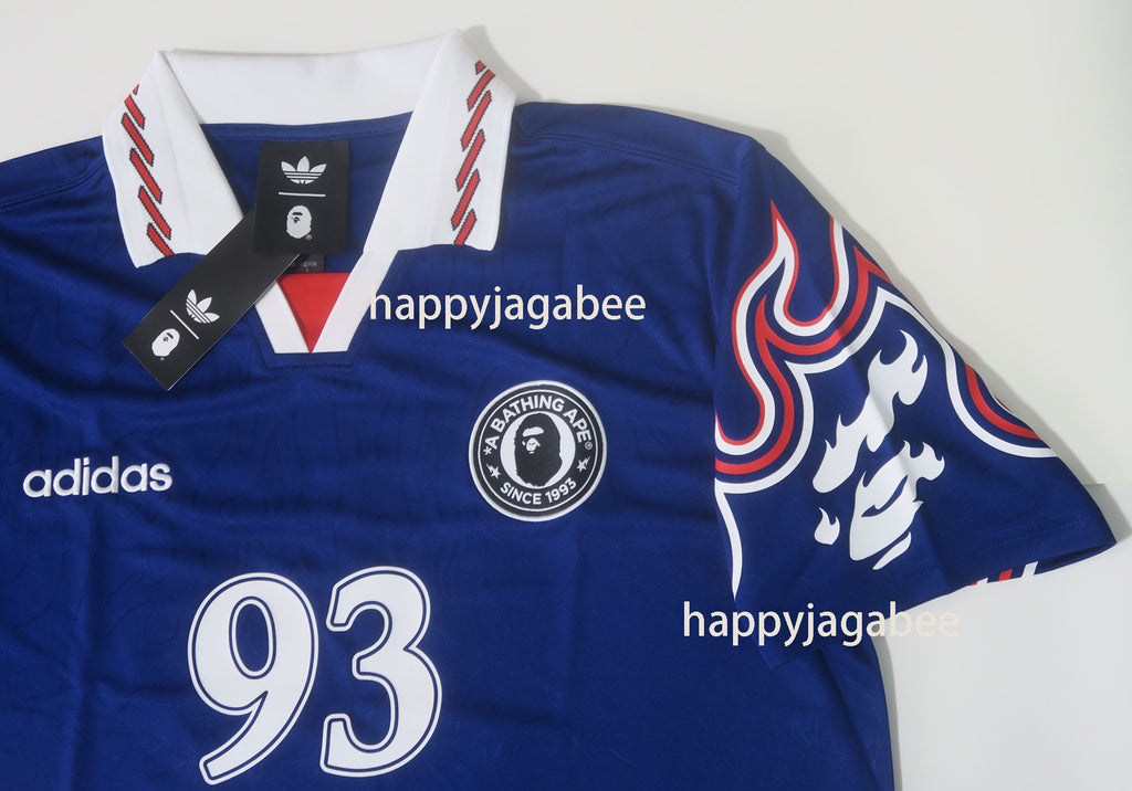 A BATHING APE BAPE x ADIDAS World Cup Pack FLAME JERSEY ( RELAXED