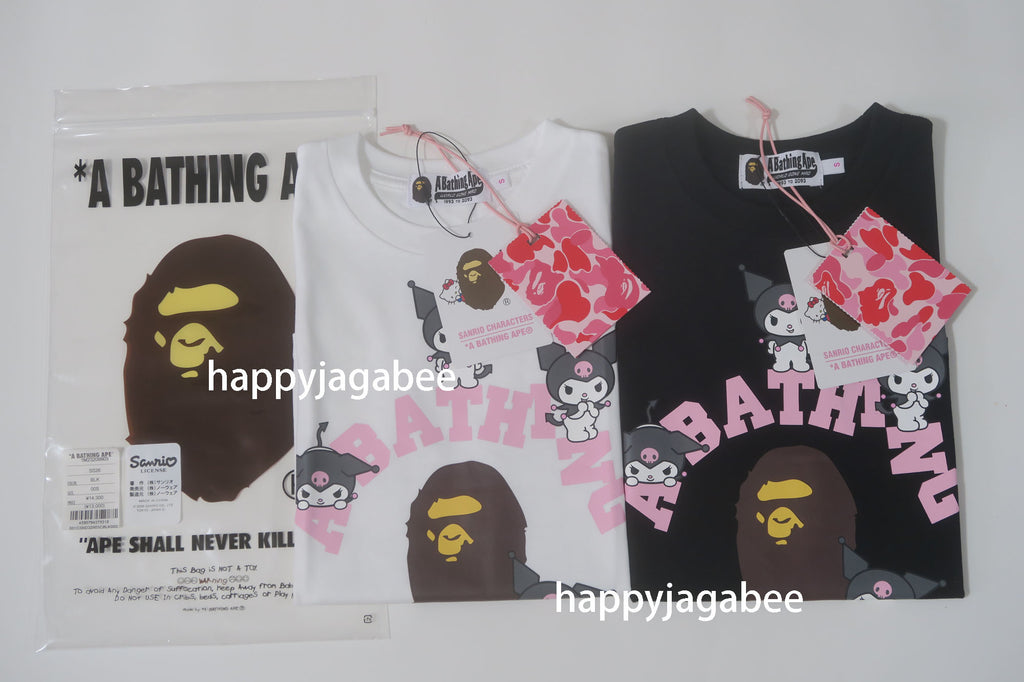 A BATHING APE BAPE x SANRIO CHARACTERS MINI TEE KUROMI