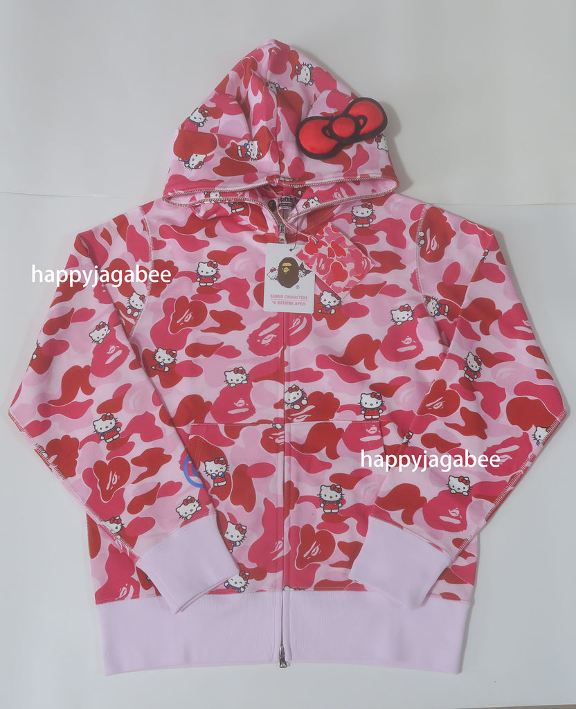A BATHING APE BAPE x SANRIO CHARACTERS HELLO KITTY CAMO FULL ZIP
