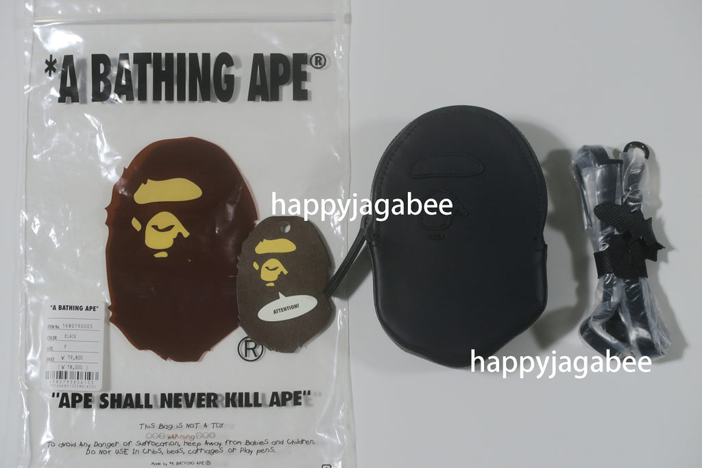 A BATHING APE APE HEAD MINI SHOULDER BAG – happyjagabee store