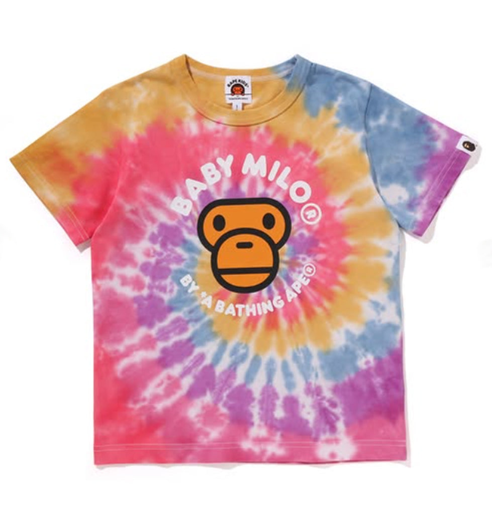 A BATHING APE BAPE KIDS BABY MILO TIE DYE TEE – happyjagabee store