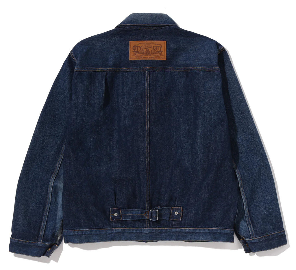 A BATHING APE JAPAN DENIM COLLECTION APE HEAD DENIM JACKET