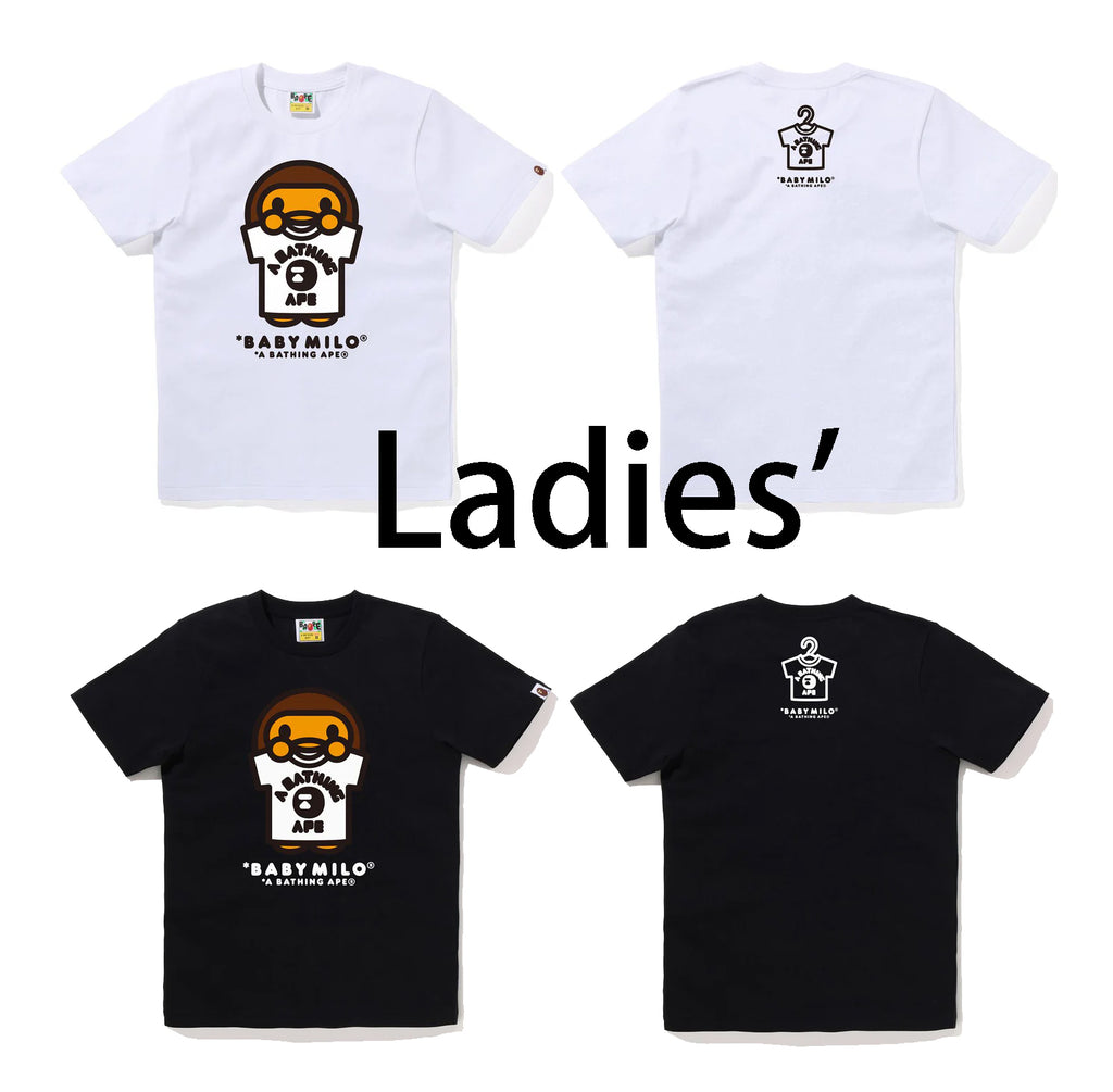 A BATHING APE Ladies' BABY MILO COLLEGE TEE – happyjagabee store