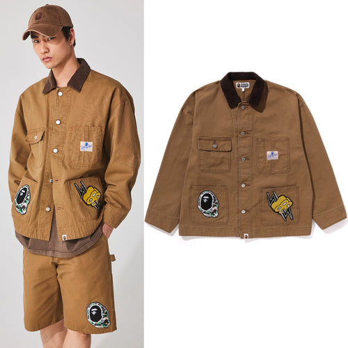 A BATHING APE WASHED DUCK COVERALL