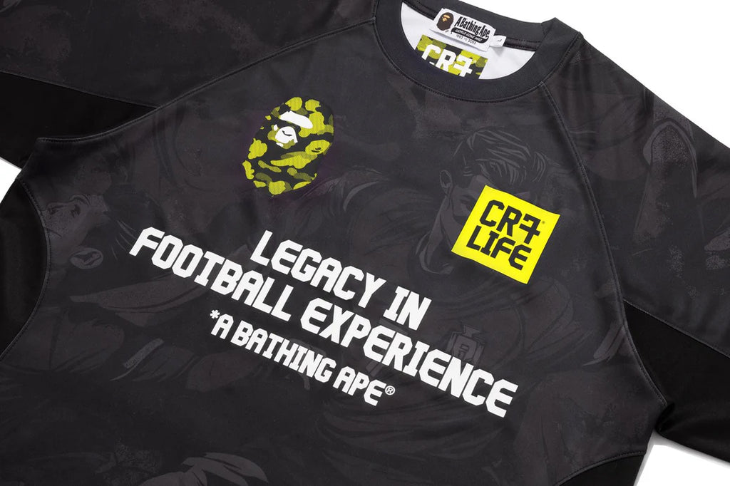 A BATHING APE BAPE x CR7 LIFE ALL OVER PRINT MULTI LOGO RELAXED