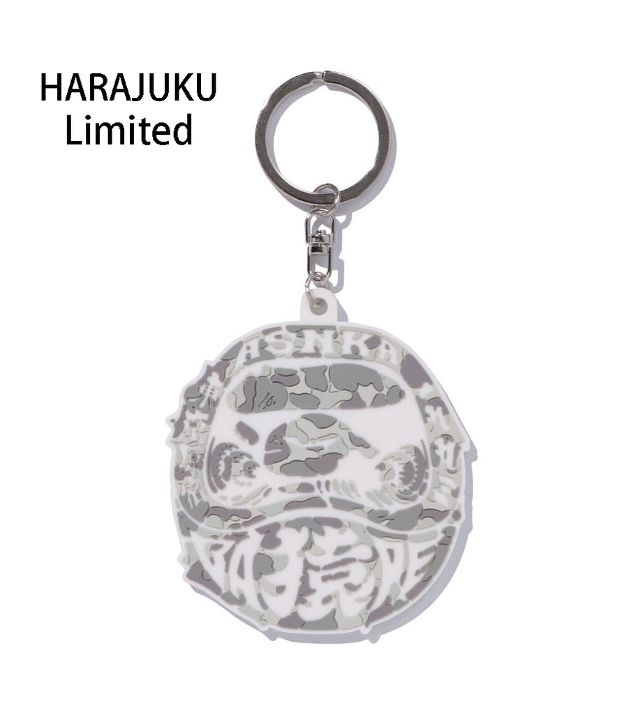 BAPE ダイヤモンド装飾 ロゴバックル BAPE 装飾 ロゴ2点セット販売 A BATHING APE BAPE STORE HARAJUKU RUBBER KEYCHAIN ( HARAJUKU
