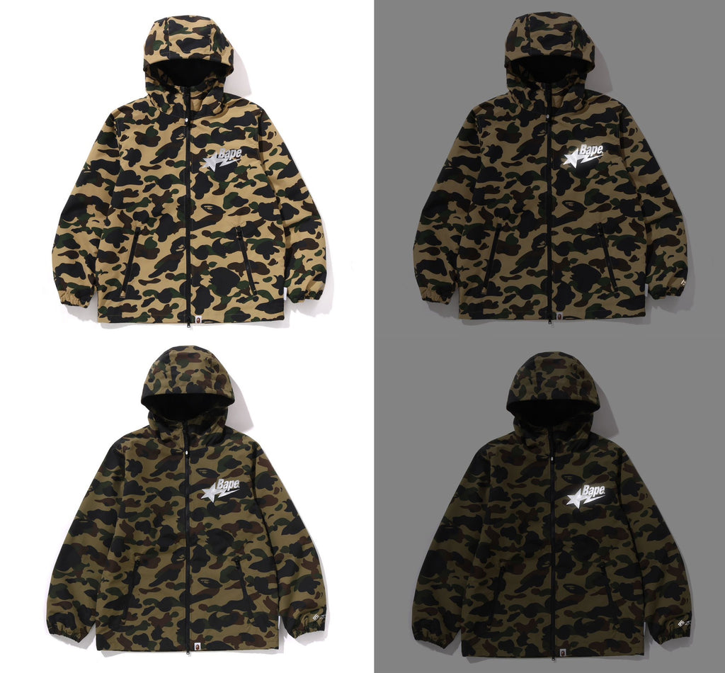 美品 A BATHING APE GORE-TEX JKT 1st CAMO A BATHING APE WIND STOPPER PRODUCTS BY GORE-TEX LABS 1ST CAMO