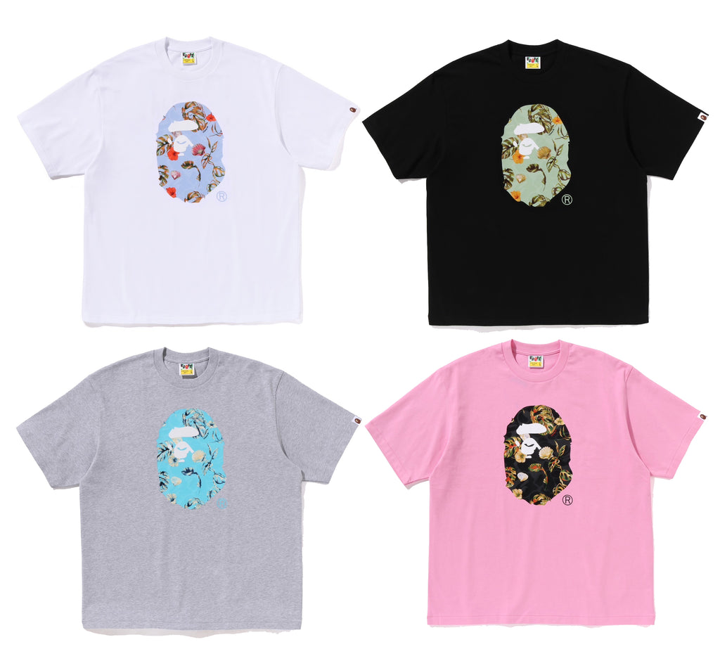 【A BATHING APE】VACATION PATTERN APE HEAD RELAXED FIT TEE A BATHING APE VACATION PATTERN APE HEAD RELAXED FIT TEE