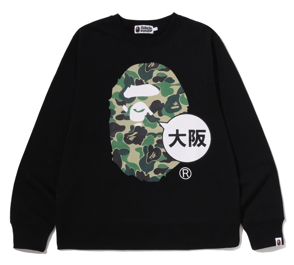APEE by A BATHING APE ラガーシャツ size：Ｓ A BATHING APE ABC CAMO APE HEAD OSAKA CREWNECK SWEAT SHIRT (OSAKA