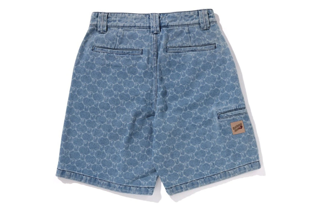 美品 23FW A BATHING APE DENIM MONOGRAM A BATHING APE® Denim Monogram Puffer Down Jacket | Bape