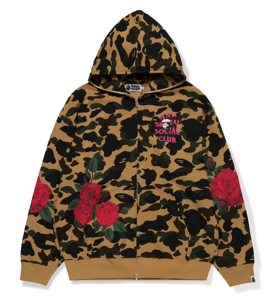 A BATHING APE BAPE x ASSC Anti Social Social Club FULL ZIP HOODIE  
