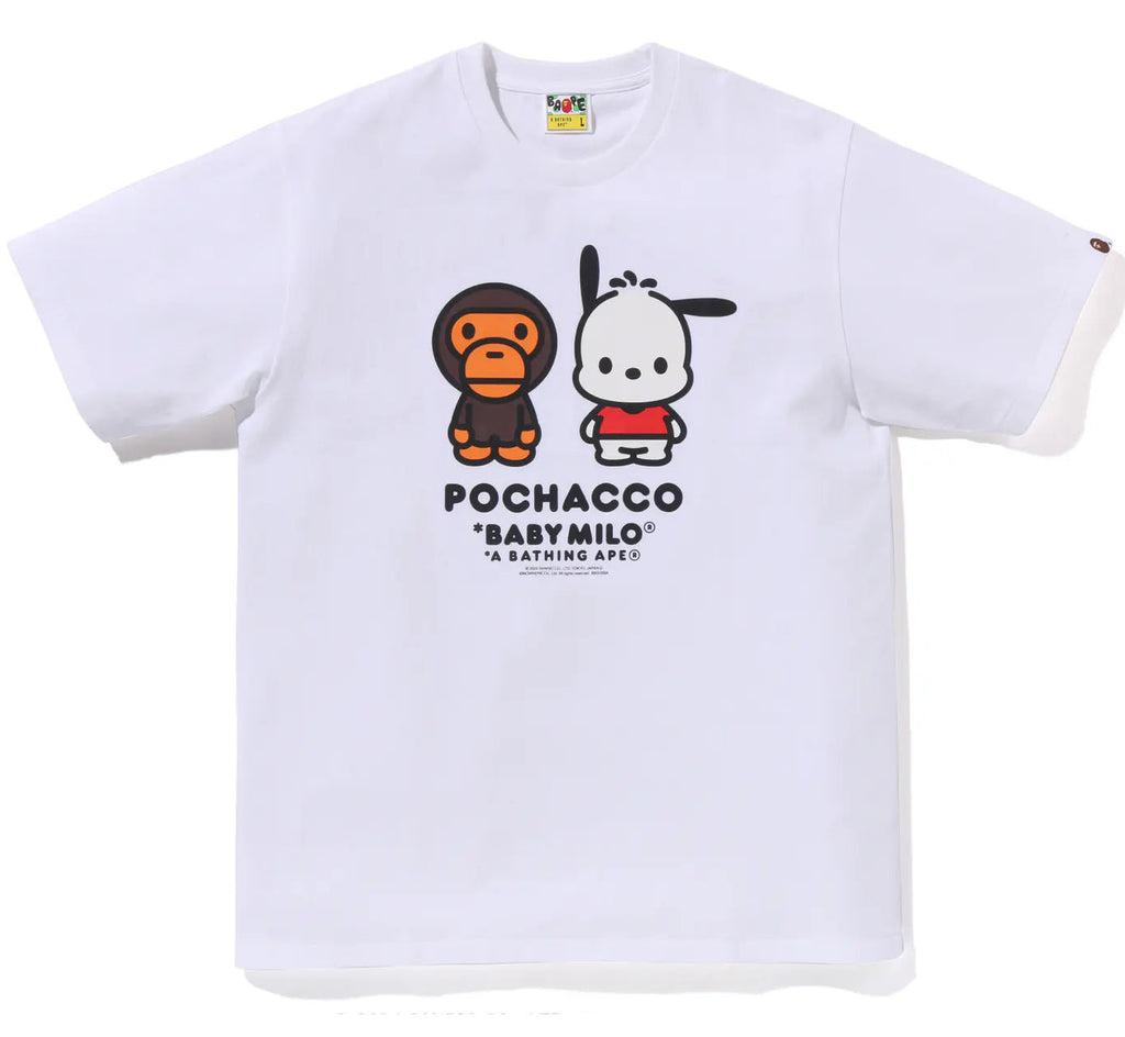 超レア　完売品　POCHACCO BABY MILO 新品Tシャツ ホワイト A BATHING APE BABY MILO x SANRIO POCHACCO TEE – happyjagabee