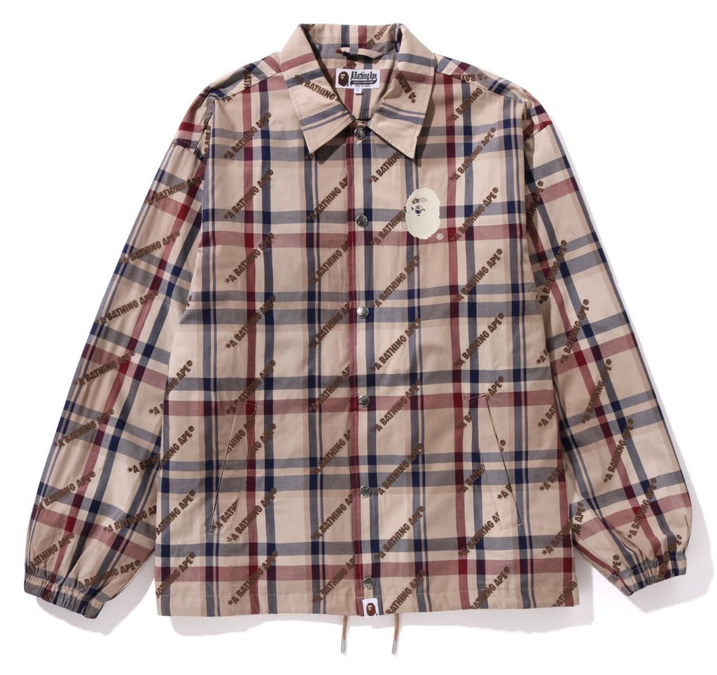 A BATHING APE コーチジャケット BAPE LOGO COACH JACKET M（ナイロンジャケット）｜A BATHING