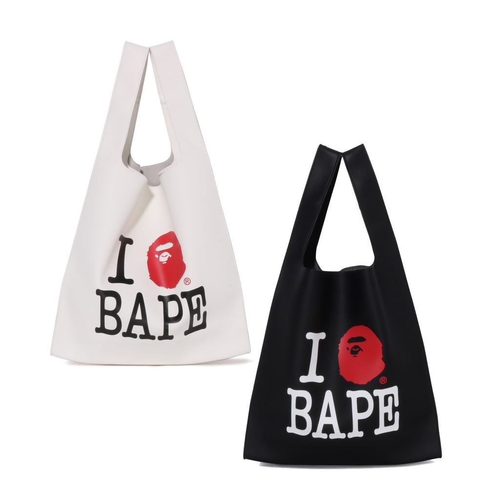 A BATHING APE Ladies' I LOVE BAPE LEATHER BAG – happyjagabee store