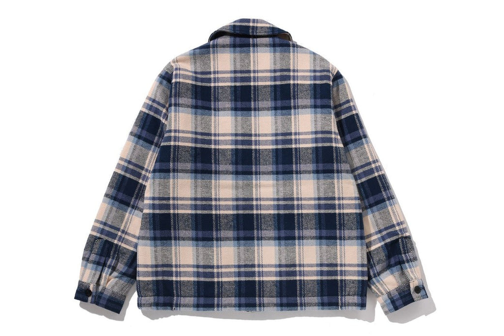 A BATHING APE BAPE CHECK CPO ZIP JACKET – happyjagabee store